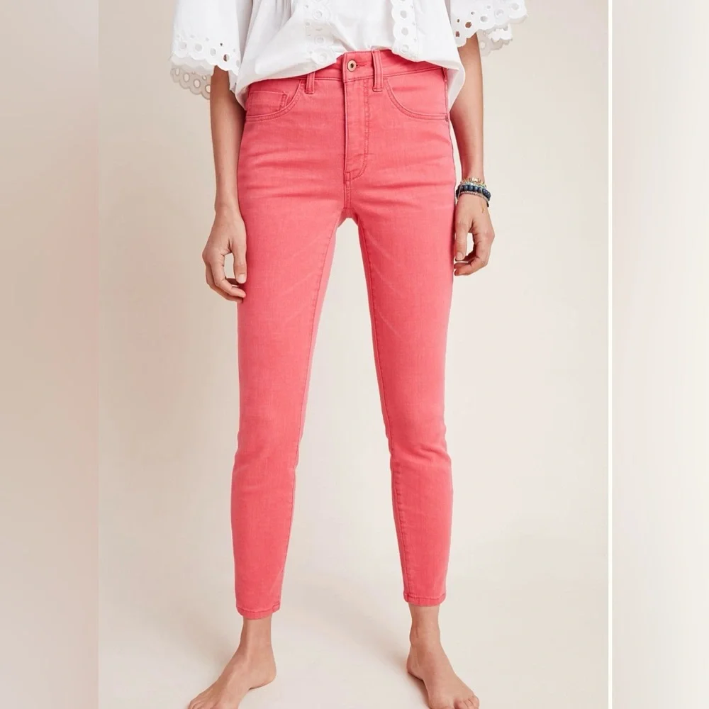 Pilcro and the Letterpress by Anthropologie High-Rise Skinny Ankle Jeans Size 32